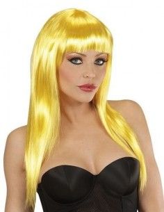 Peluca Vogue amarilla con...