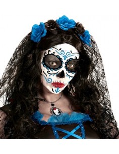 Maquillaje adhesivo azul... 2