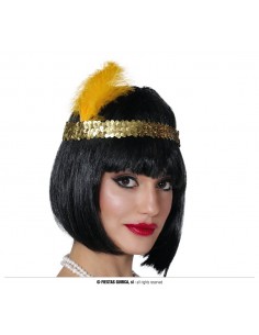 Diadema de Charlestón dorada