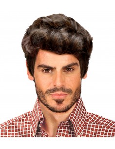 Peluca hombre Rick castaña