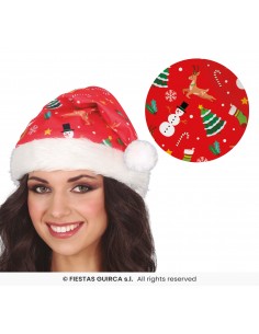 Gorro Papá Noel navideño...