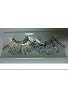 Pestañas extra largas plata