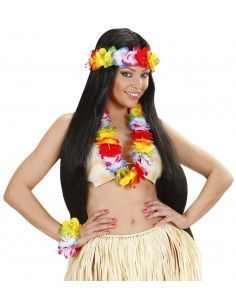 Set hawaiano multicolor de... 2