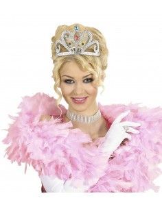 Tiara plata con gemas 2