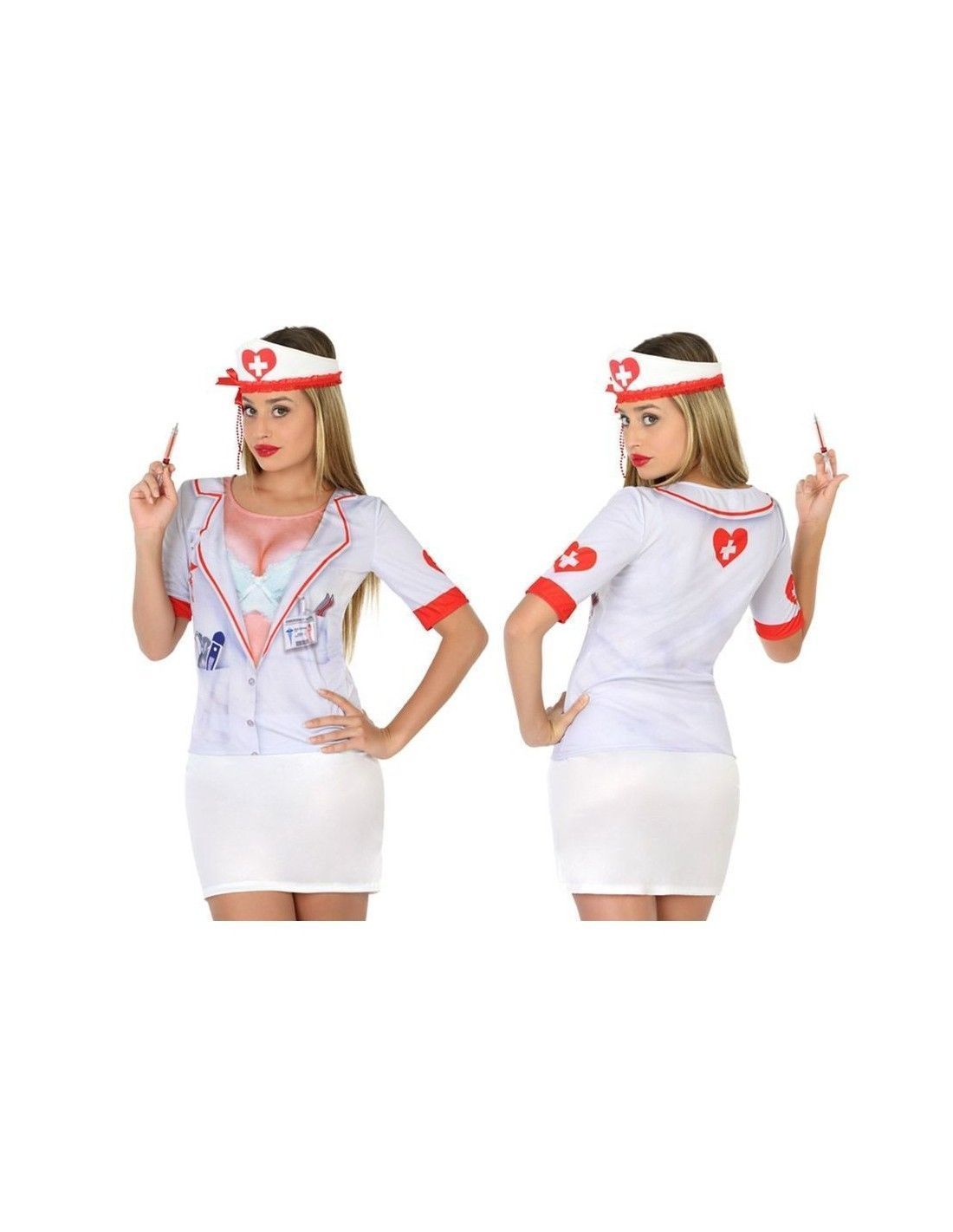 mezcla Subrayar Credencial Camiseta disfraz de Enfermera