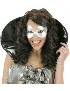 Antifaz metalizado color plata 2