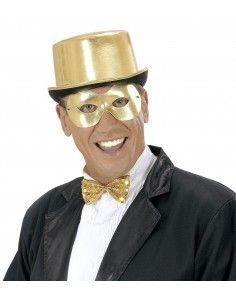 Antifaz metalizado color oro 2