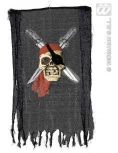 Bandera pirata con calavera...