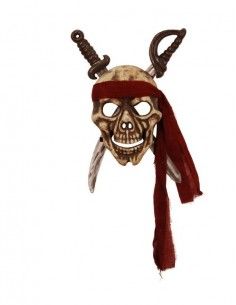 Calavera con espadas de 55 cm