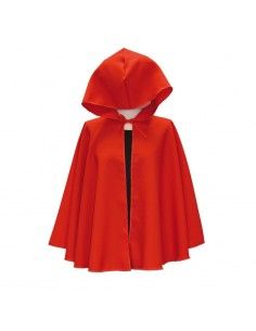 Capar roja corta con capucha