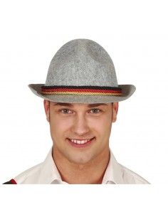 Sombrero gris de tirolés